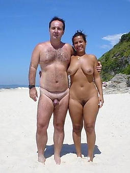 Nude couple fun