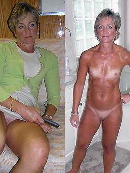 cougar moms dressed and undressed